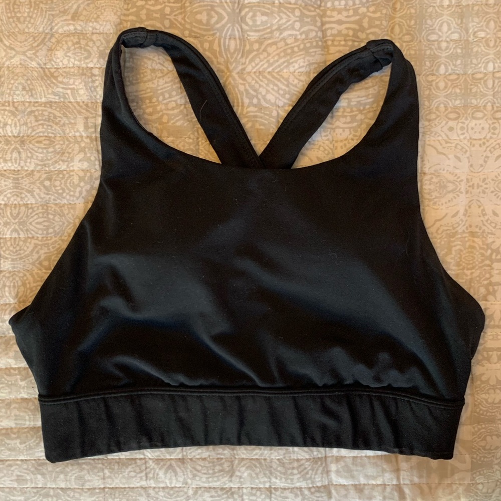 Fabletics Ella High Support Sports Bra in Black